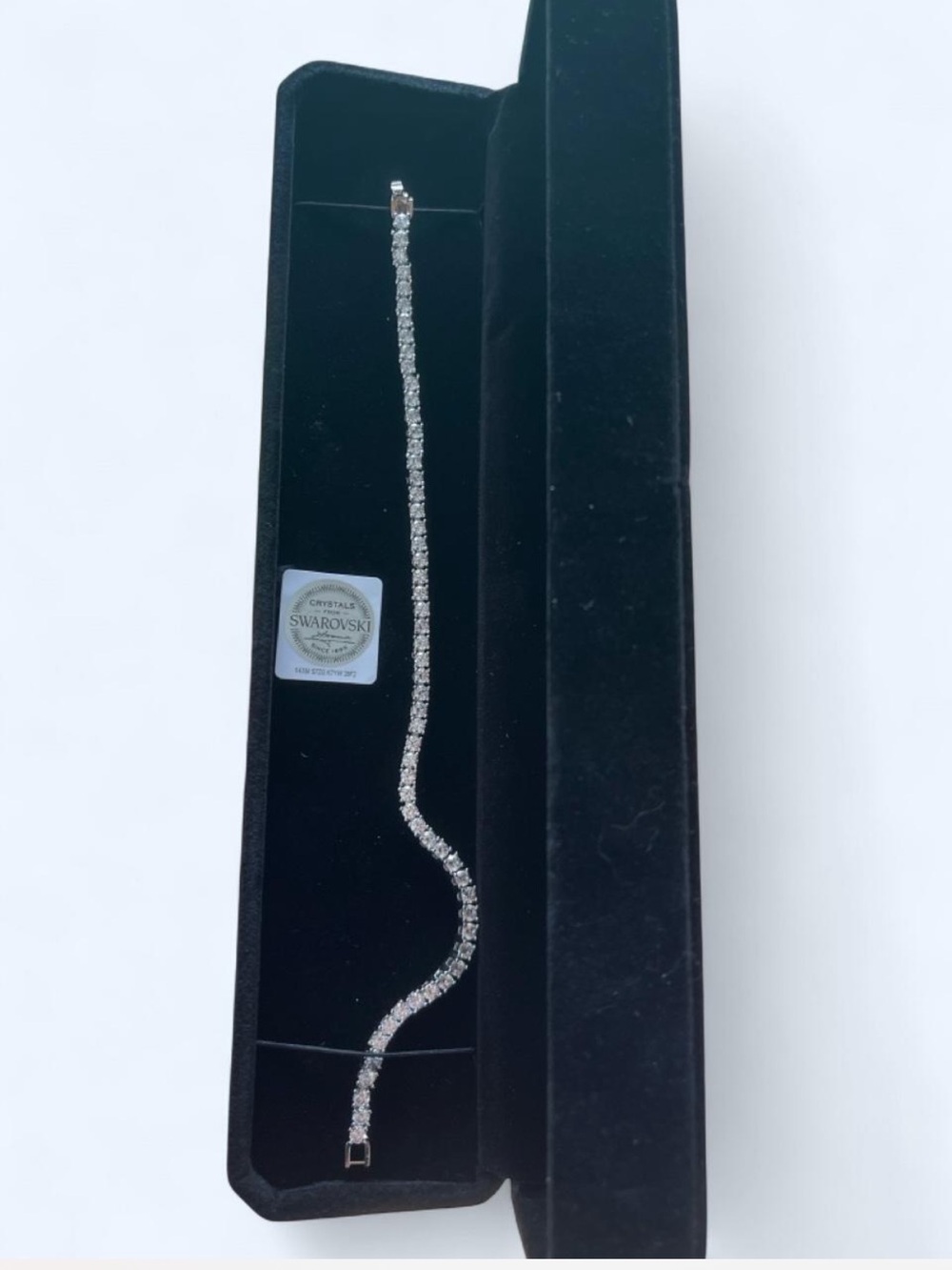 Swarovski Clear Crystal Silver Tennis Bracelet